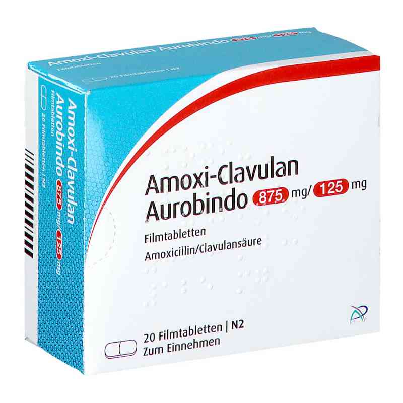 Amoxi-Clavulan Aurobindo 875mg/125mg 20 stk von PUREN Pharma GmbH & Co. KG PZN 08841207