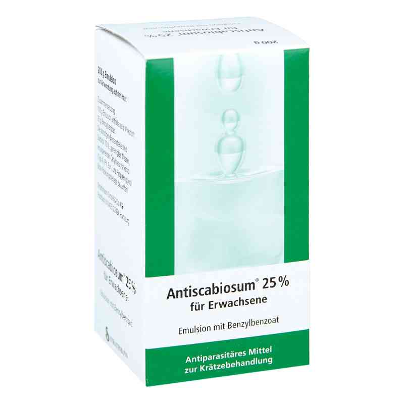 Antiscabiosum 25% zur Krätzebehandlung 200 g von Strathmann GmbH & Co.KG PZN 07286755
