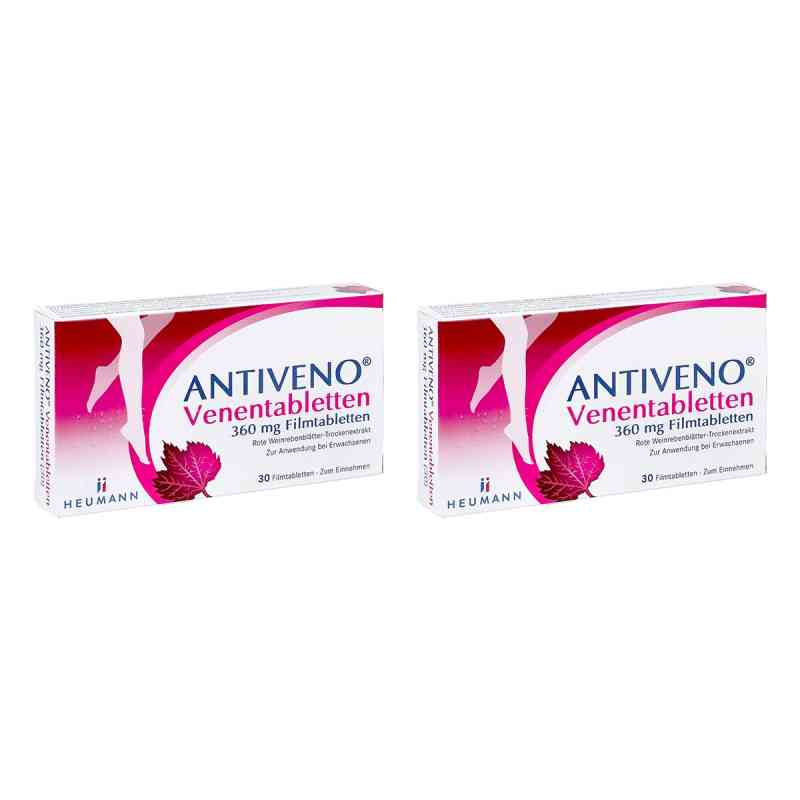 Antiveno Venentabletten 360 mg Filmtabletten 2x30 stk von HEUMANN PHARMA GmbH & Co. Generica KG PZN 08105396