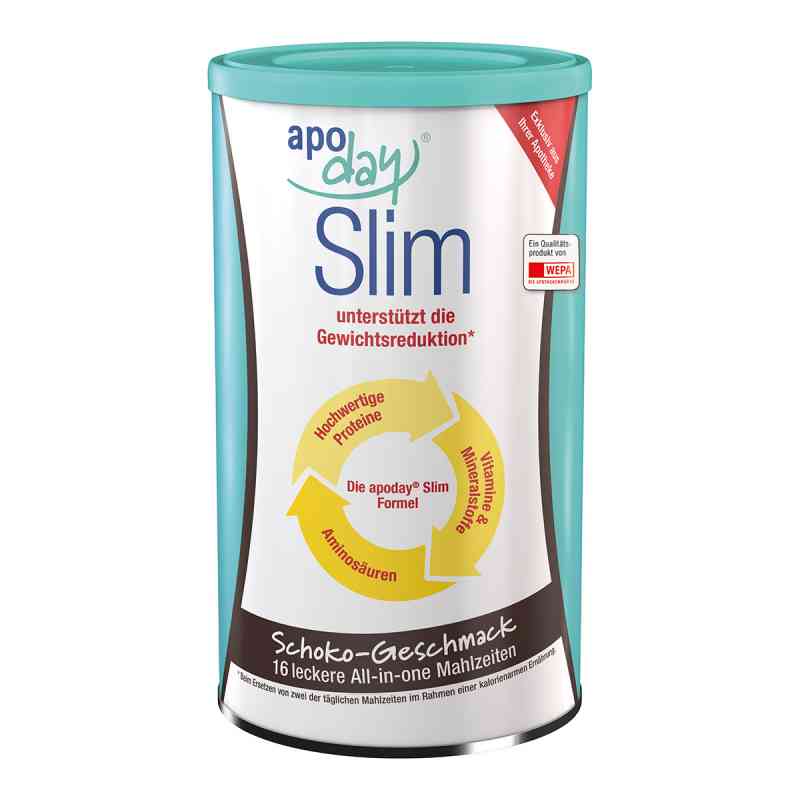 Apoday Slim Schoko Pulver Dose 450 g von WEPA Apothekenbedarf GmbH & Co KG PZN 10123821