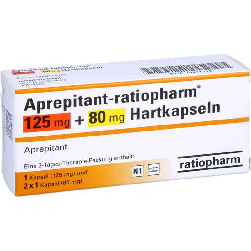 Aprepitant-ratiopharm 125 mg/80 mg Hartkapseln 3 stk von ratiopharm GmbH PZN 14261715