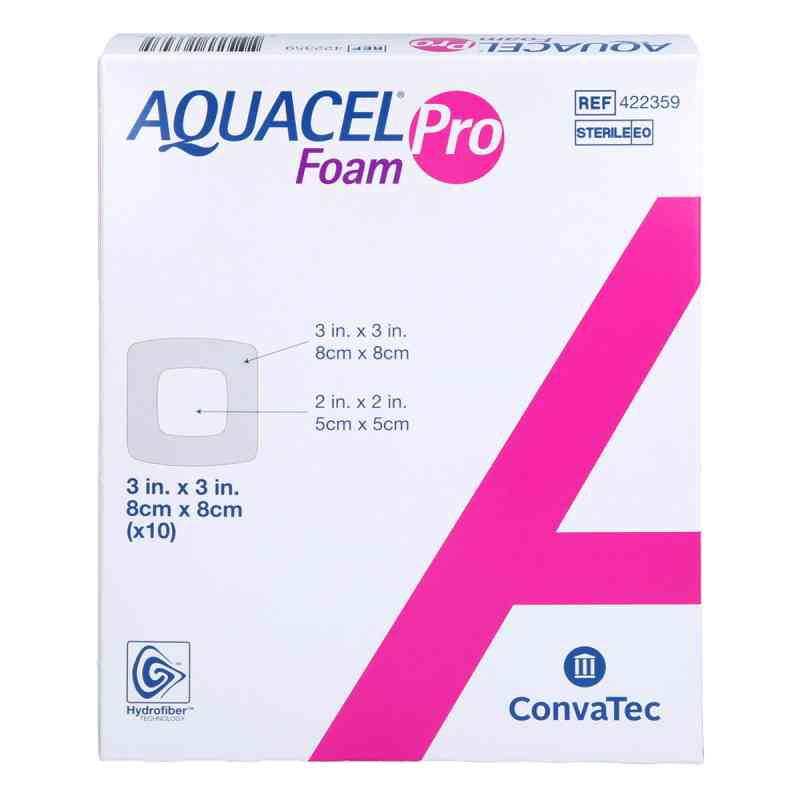 Aquacel Foam Pro 8x8 Cm Hydrofiber Schaumverband 10 stk von B2B Medical GmbH PZN 17934089