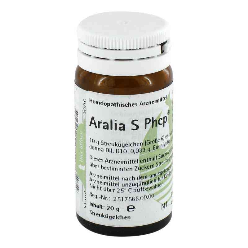 Aralia S Phcp Globuli 20 g von PHöNIX LABORATORIUM GmbH PZN 00460658