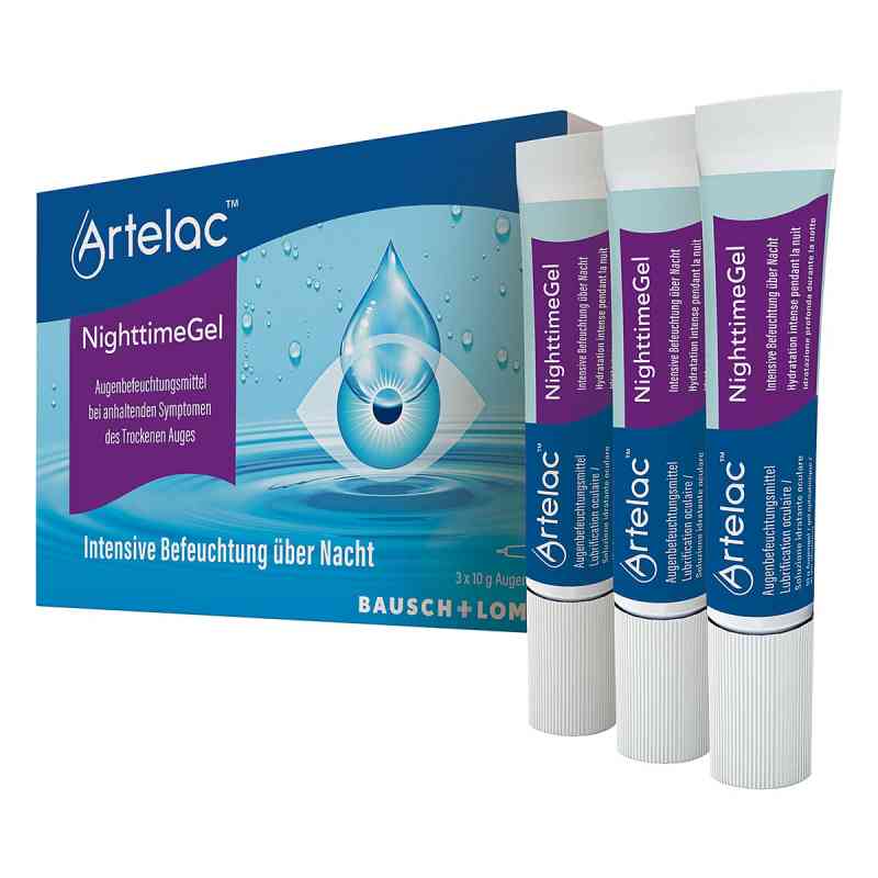 Artelac Nighttime Gel Augengel - Feuchtigkeitspflege zur Nacht 3X10 g von Dr. Gerhard Mann Chem.-pharm.Fabrik GmbH PZN 07707228
