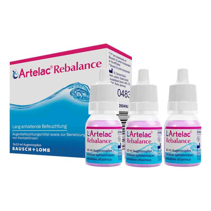 Artelac Rebalance Augentropfen für gereizte trockene Augen 3X10 ml von Dr. Gerhard Mann Chem.-pharm.Fab PZN 13504162