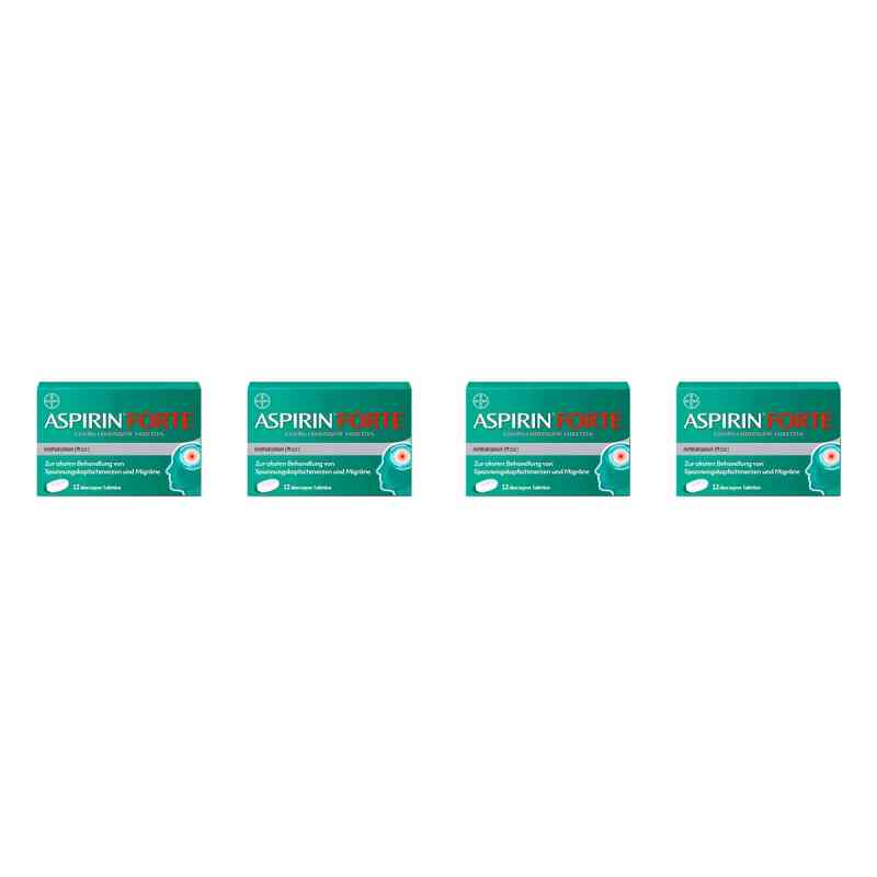 Aspirin Forte 1000 mg überzogene Tabletten 3x12 stk von Bayer Vital GmbH PZN 08106060