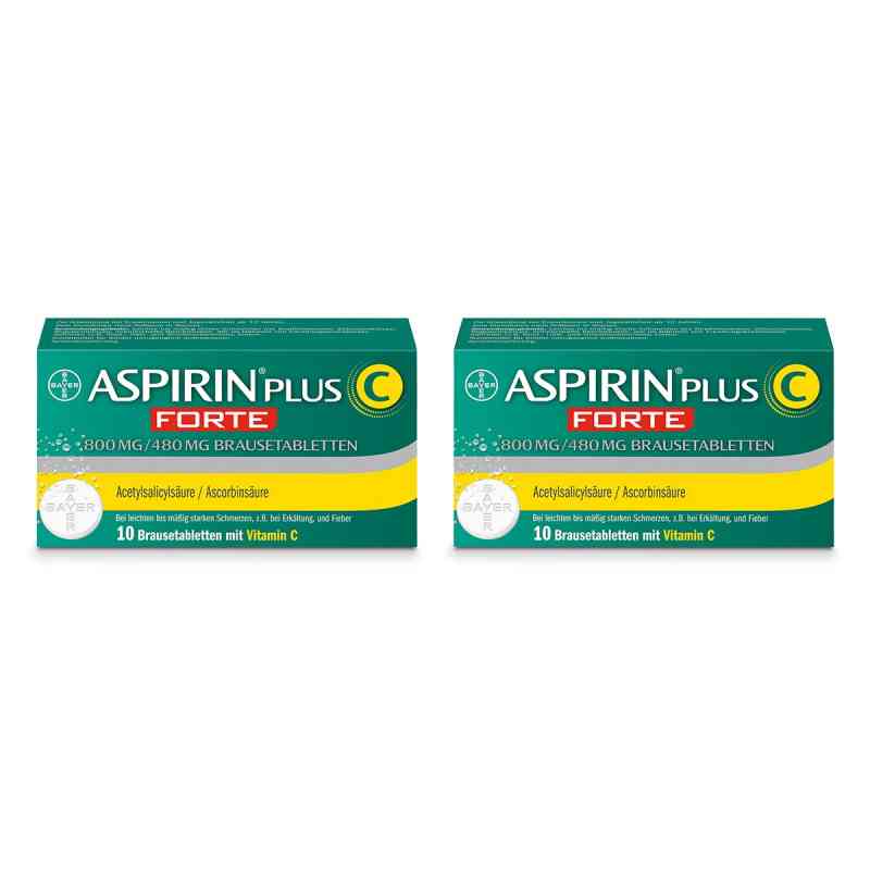 Aspirin plus C forte 800 mg/480 mg Brausetabletten 2x10 stk von Bayer Vital GmbH PZN 08100038
