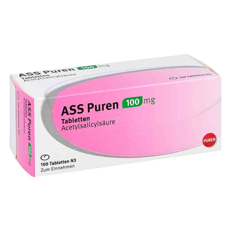 Ass Puren 100 mg Tabletten 100 stk von PUREN Pharma GmbH & Co. KG PZN 11353428