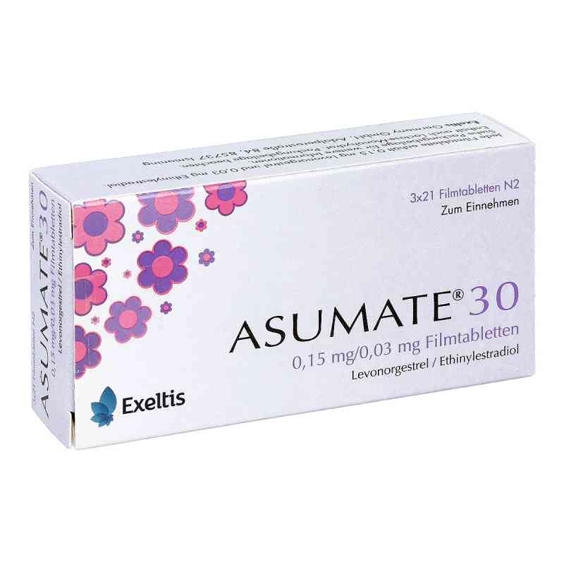 Asumate 30 0,15 mg/0,03 mg Filmtabletten 3X21 stk von Exeltis Germany GmbH PZN 09315455