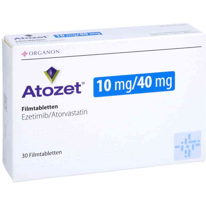 Atozet 10 mg/40 mg Filmtabletten 30 stk von Organon Healthcare GmbH PZN 10538396