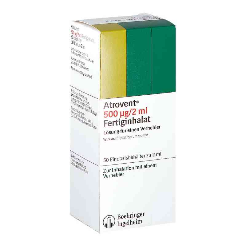 Atrovent 500μg/2ml Fertiginhalat 50X2 ml von Boehringer Ingelheim Pharma GmbH & Co.KG PZN 00539928