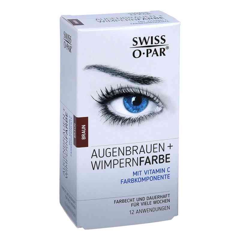 Augenbrauen+wimpernfarbe Set braun Swiss O Par 1 Pck von Axisis GmbH PZN 07392322
