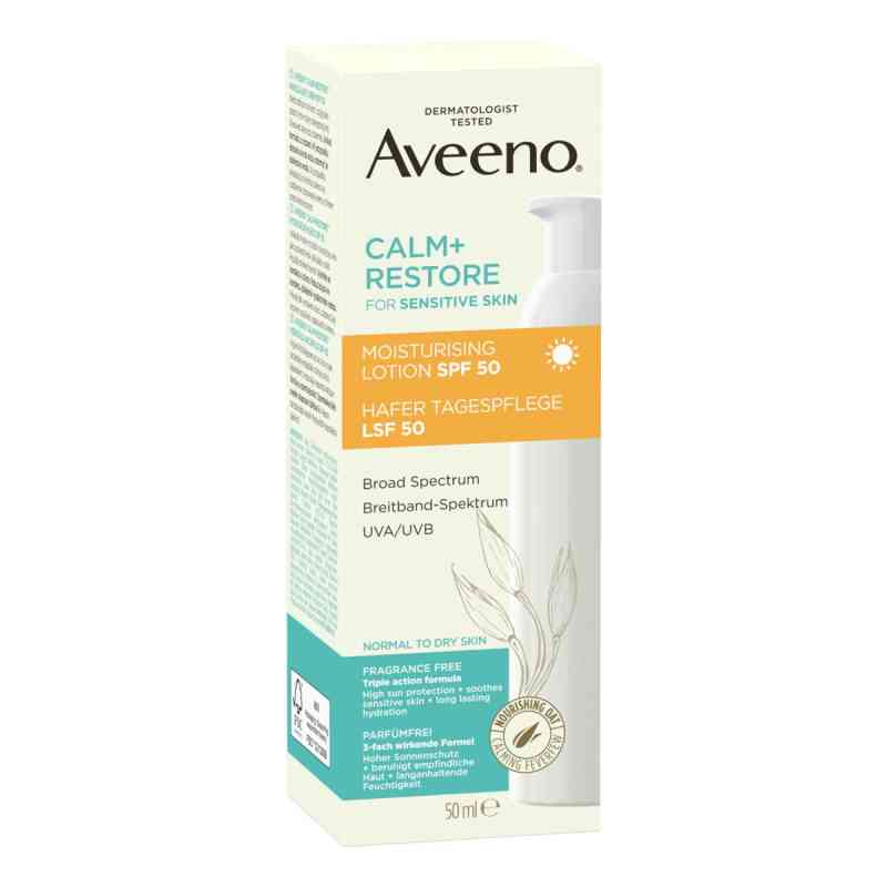 Aveeno Calm+ Restore Hafer Tagespflege LSF 50 50 ml von Kenvue Germany GmbH (OTC) PZN 19822118