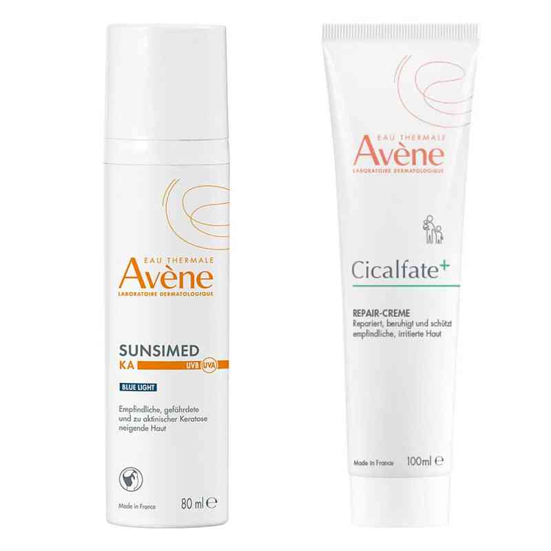 Avène Sunsimed Ka + Avène Cicalfate Repair-Creme 100+80 ml von PIERRE FABRE DERMO KOSMETIK GmbH PZN 08107258