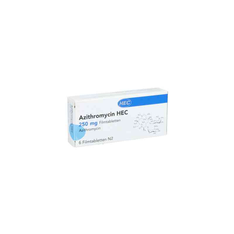 Azithromycin Hec 250 mg Filmtabletten 6 stk von HEC Pharm GmbH PZN 03979734
