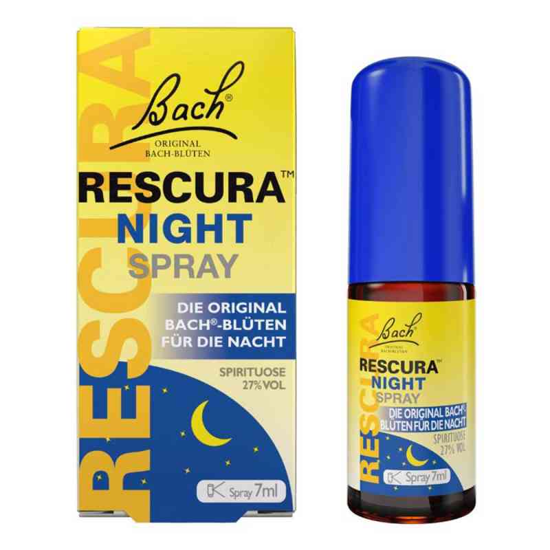 Bachblüten Original Rescura Night Spray mit Alkohol 7 ml von Nelsons GmbH PZN 16802196