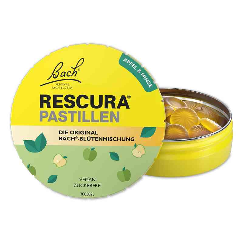 Bachblüten Original Rescura Pastillen Apfel-Minze 50 g von Nelsons GmbH PZN 19275231