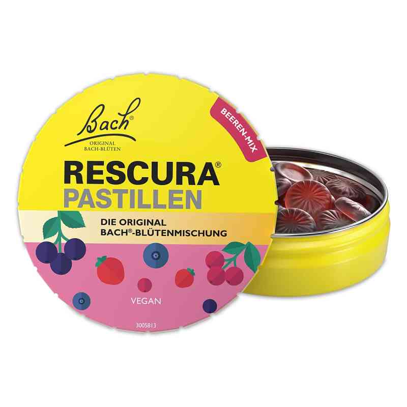 Bachblüten Original Rescura Pastillen Beeren-Mix 50 g von Nelsons GmbH PZN 19096385