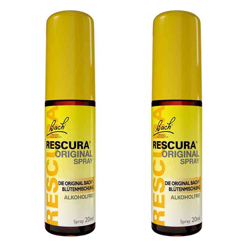 Bachblüten Original Rescura Spray alkoholfrei 2x20 ml von Nelsons GmbH PZN 08101738