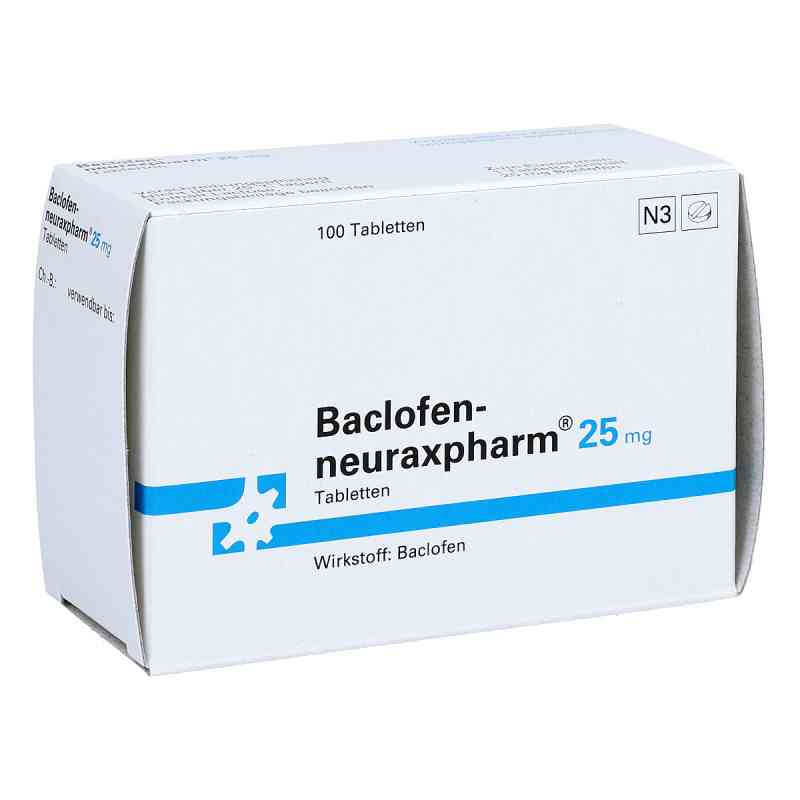 Baclofen neuraxpharm 25 mg Tabletten 100 stk von neuraxpharm Arzneimittel GmbH PZN 06707261