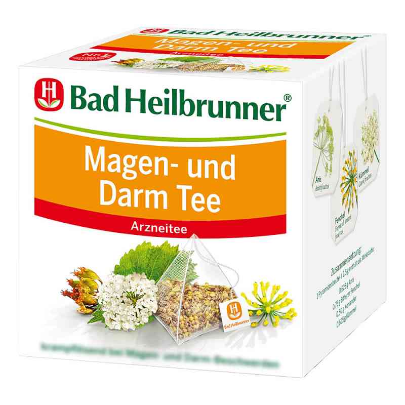 Bad Heilbrunner Tee Magen und Darm Pyramidenbeutel 15X2.5 g von Bad Heilbrunner Naturheilm.GmbH&Co.KG PZN 01495400