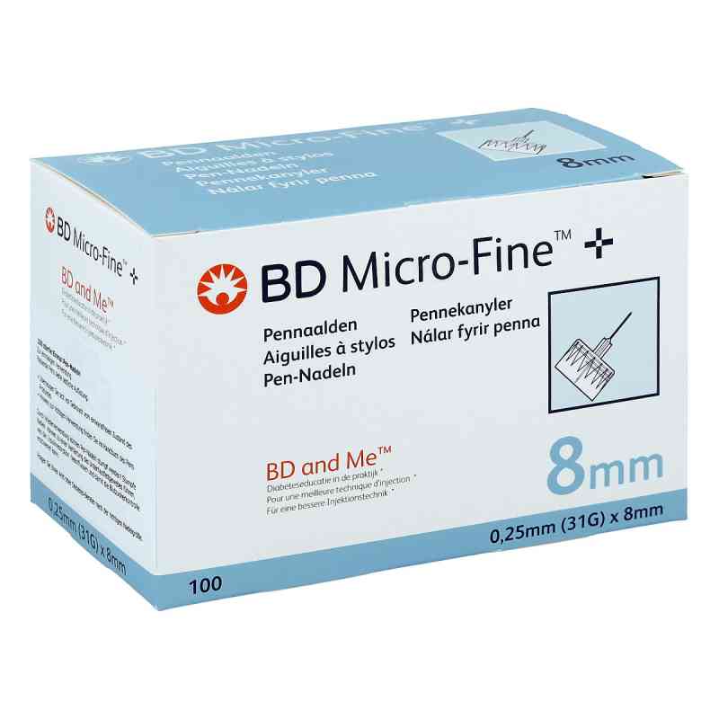 Bd Micro-fine+ 8 mm Nadeln 0,25x8 mm 100 stk von 1001 Artikel Medical GmbH PZN 06941904
