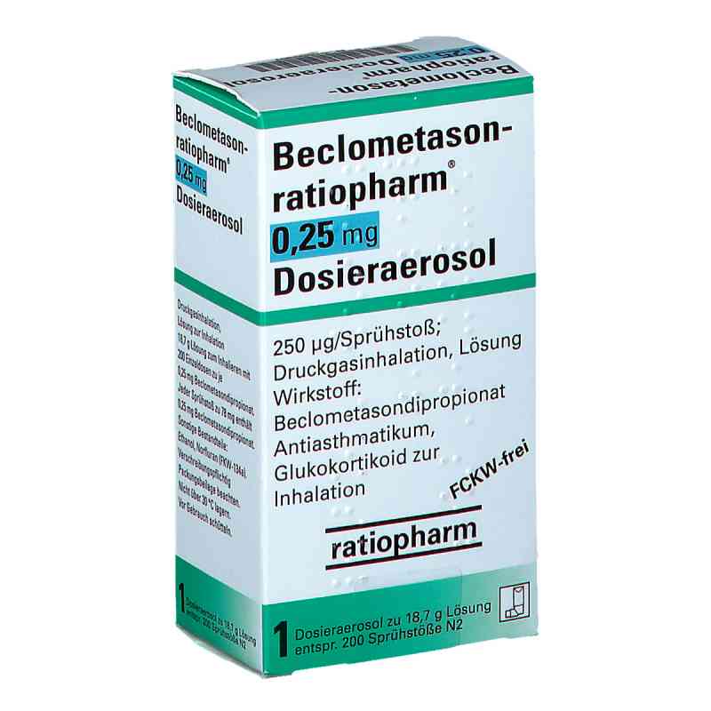Beclometason-ratiopharm 0,25mg 1 stk von ratiopharm GmbH PZN 01660307