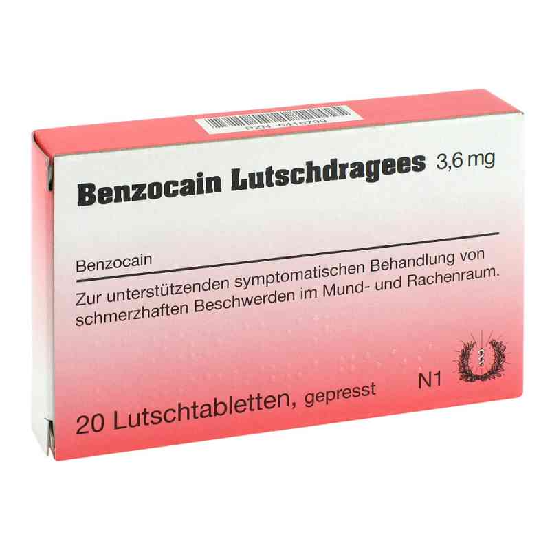 Benzocain Lutschdragees 20 stk von Inresa Arzneimittel GmbH PZN 06416799