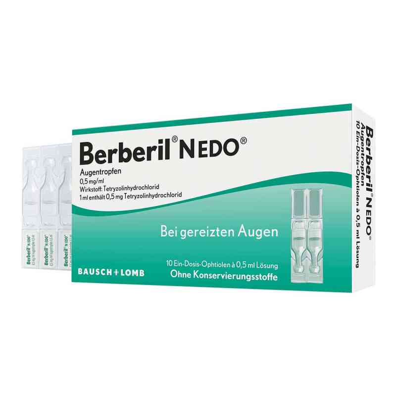 Berberil N EDO Augentropfen bei akut geröteten, gereizten Augen 10X0.5 ml von Dr. Gerhard Mann Chem.-pharm.Fab PZN 00255510