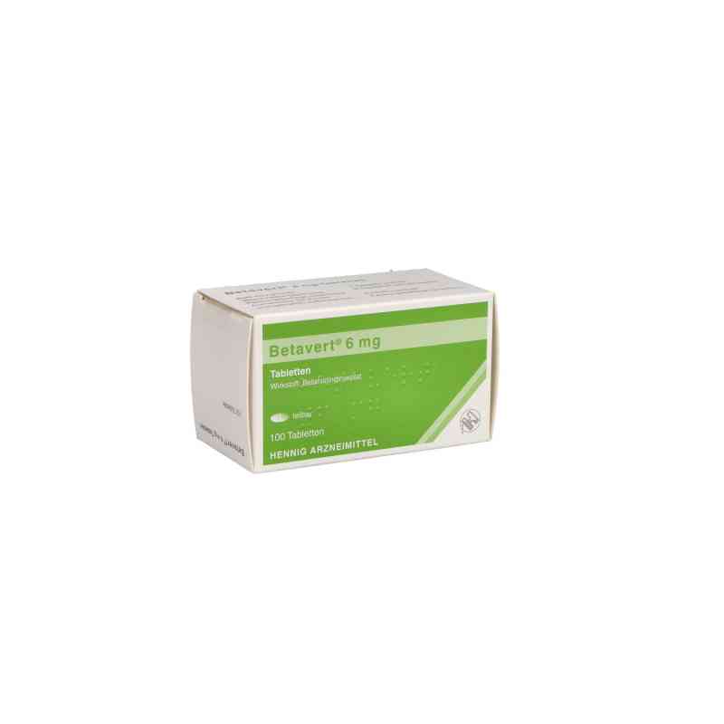 Betavert 6 mg Tabletten 100 stk von Hennig Arzneimittel GmbH & Co. KG PZN 08538070