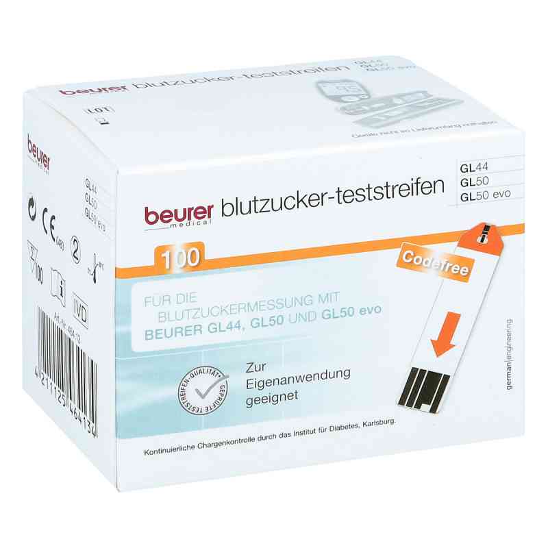 Beurer Gl44/gl50 Blutzucker-teststreifen 100 stk von BEURER GmbH PZN 09929677