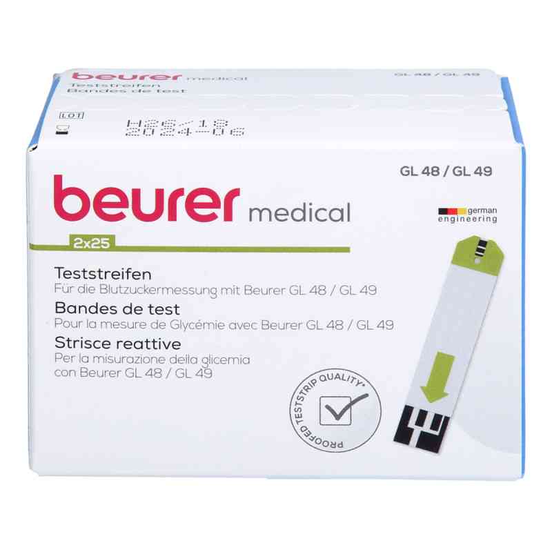Beurer Gl48/gl49 Blutzucker Teststreifen 50 stk von 1001 Artikel Medical GmbH PZN 18730756