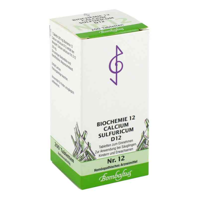 Biochemie 12 Calcium sulfuricum D12 Tabletten 200 stk von Bombastus-Werke AG PZN 01073969