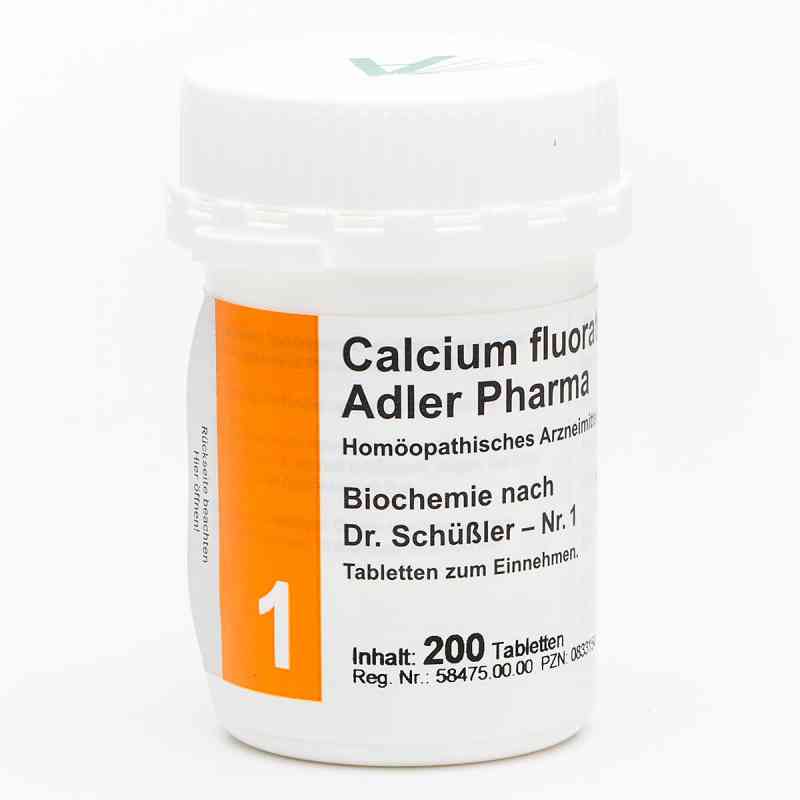 Biochemie Adler 1 Calcium fluor.D12 Adl.p. Tabletten 200 stk von Adler Pharma Produktion und Vertrieb GmbH PZN 00833154