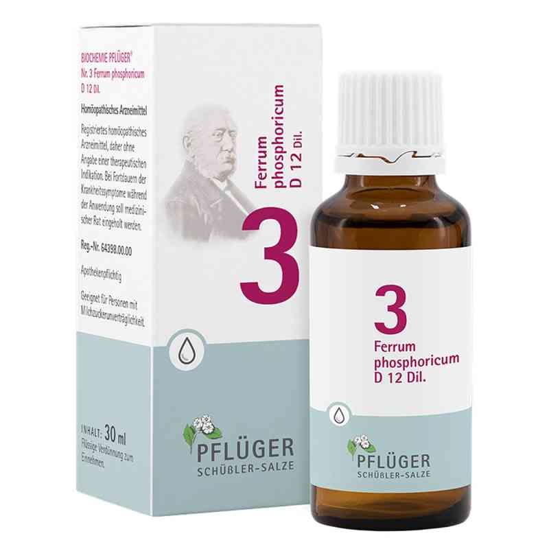 Biochemie Pflüger 3 Ferrum phosphoricum D12 Tropfen 30 ml von Homöopathisches Laboratorium Alexander Pflüger Gmb PZN 06323833