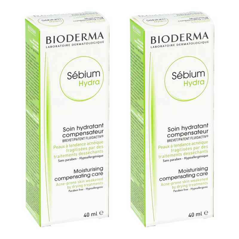 Bioderma Sebium Hydra Creme 2x40 ml von NAOS Deutschland GmbH PZN 08104744