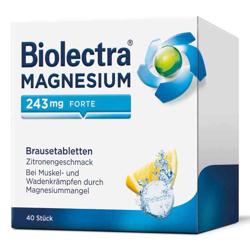 Biolectra Magnesium 243 forte Zitrone Brausetabletten 40 stk von HERMES Arzneimittel GmbH PZN 06716366