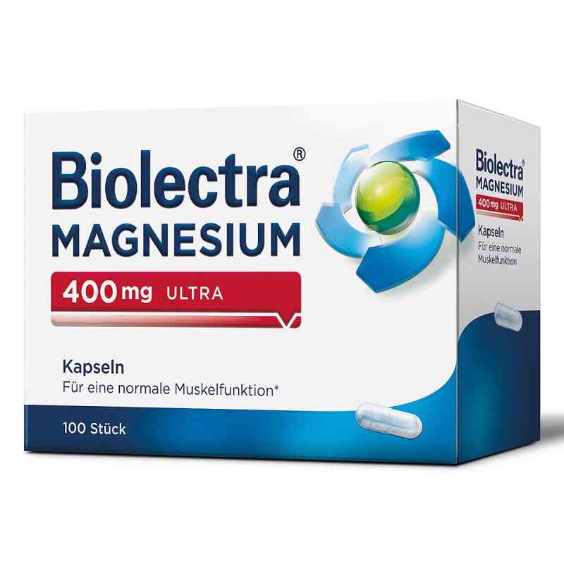 Biolectra Magnesium 400 mg Ultra Kapseln 100 stk von HERMES Arzneimittel GmbH PZN 10043648