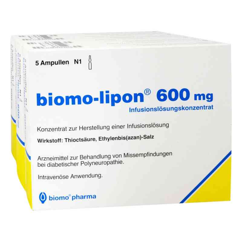 Biomo Lipon 600 mg Ampullen 20 stk von biomo pharma GmbH PZN 06897646
