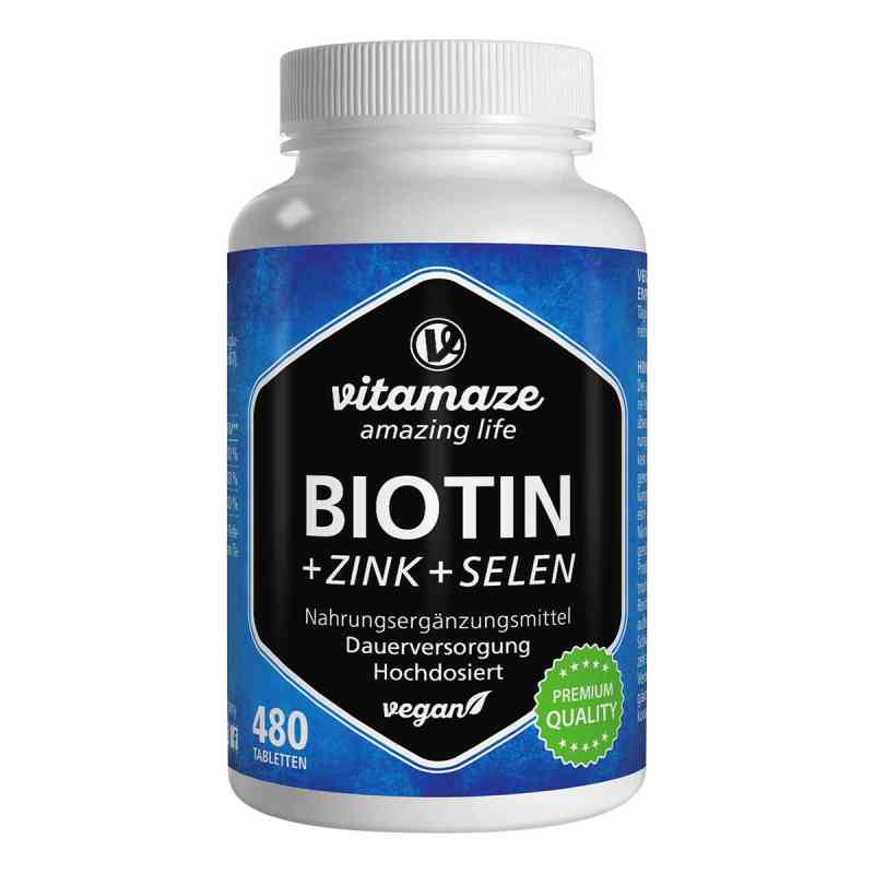 Biotin 10 Mg Hochdosiert+zink+selen Tabletten 480 stk von Vitamaze GmbH PZN 18735334