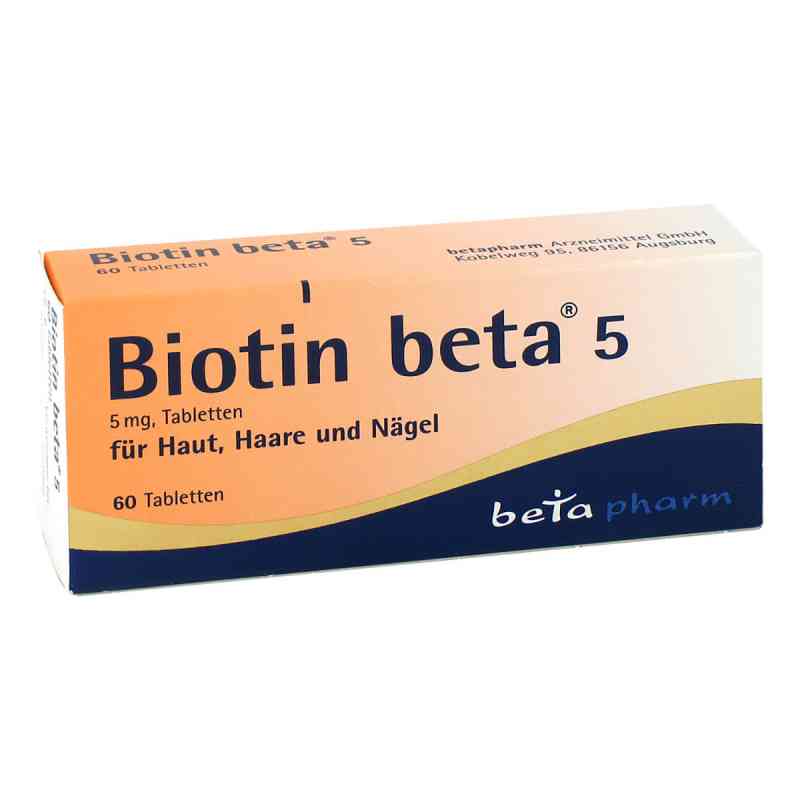 Biotin Beta 5 Tabletten 60 stk von betapharm Arzneimittel GmbH PZN 14278443