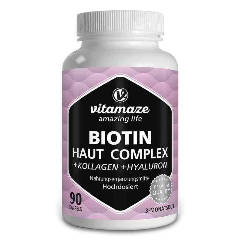 Biotin Haut Komplex Hochdosiert + kollagen Kapseln 90 stk von Vitamaze GmbH PZN 18662463