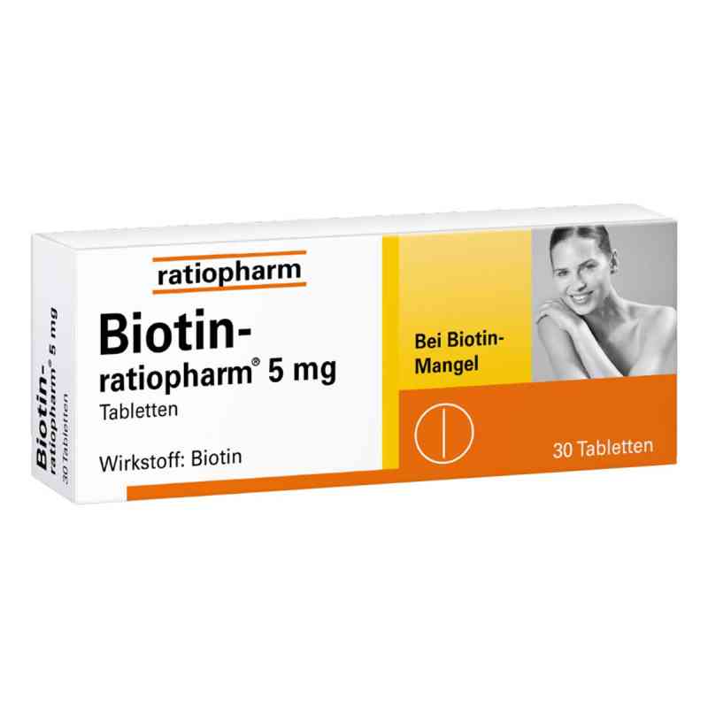 Biotin Ratiopharm 5 mg Tabletten 30 stk von ratiopharm GmbH PZN 03627892
