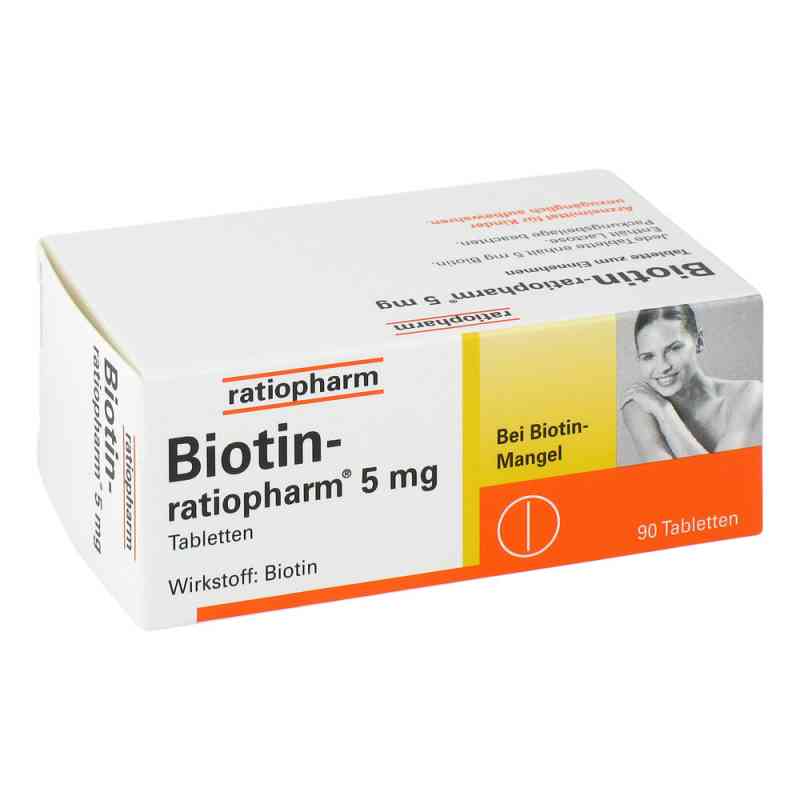 Biotin Ratiopharm 5 mg Tabletten 90 stk von ratiopharm GmbH PZN 03659722