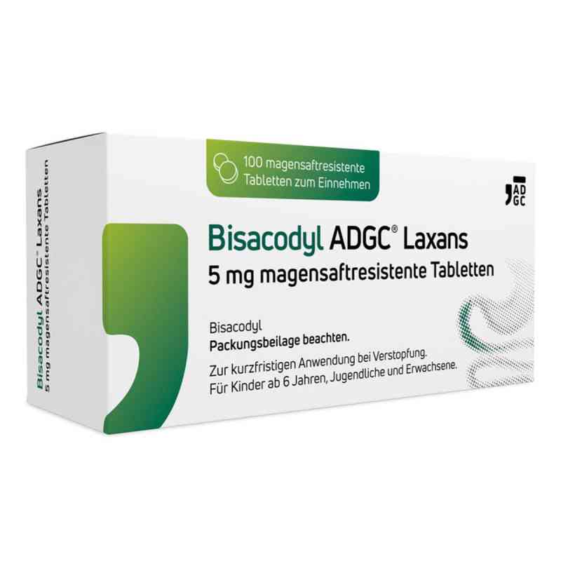 Bisacodyl ADGC Laxans 5 mg 100 stk von Zentiva Pharma GmbH PZN 18026572