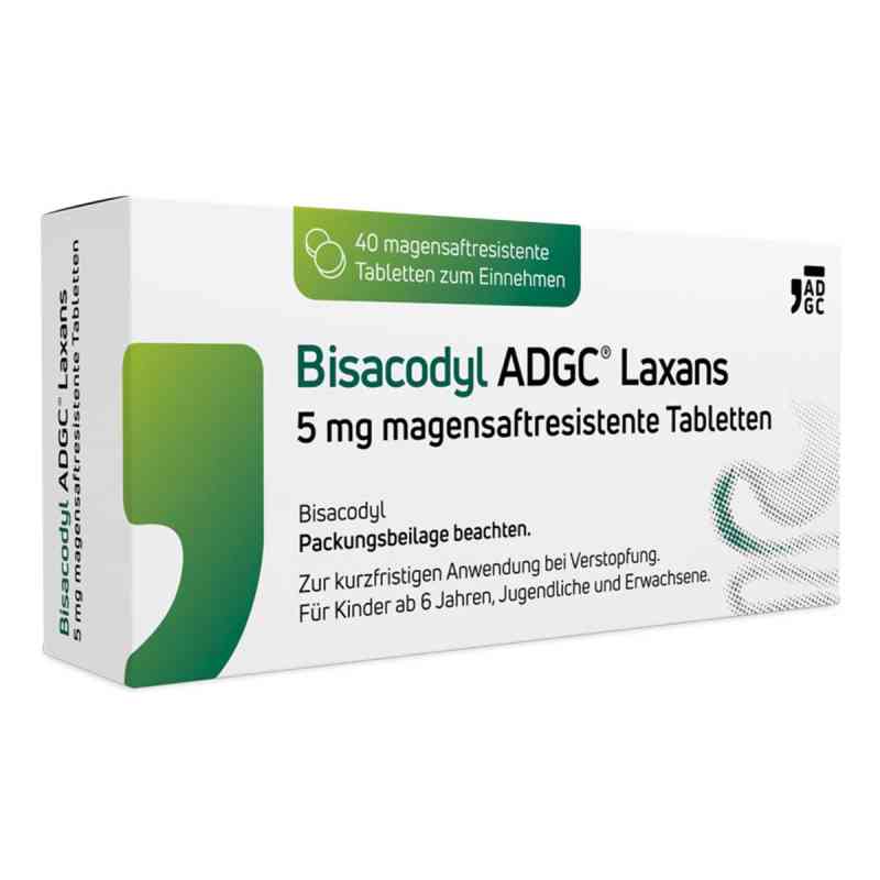 Bisacodyl ADGC Laxans 5 mg 40 stk von Zentiva Pharma GmbH PZN 18026543