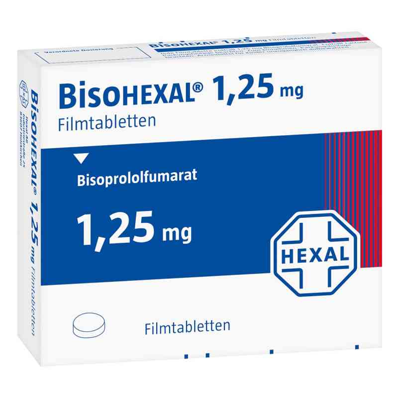 Bisohexal 1,25 mg Filmtabletten 100 stk von Hexal AG PZN 12565693