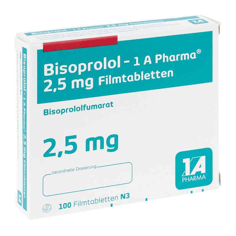 Bisoprolol-1A Pharma 2,5mg 100 stk von 1 A Pharma GmbH PZN 05391732