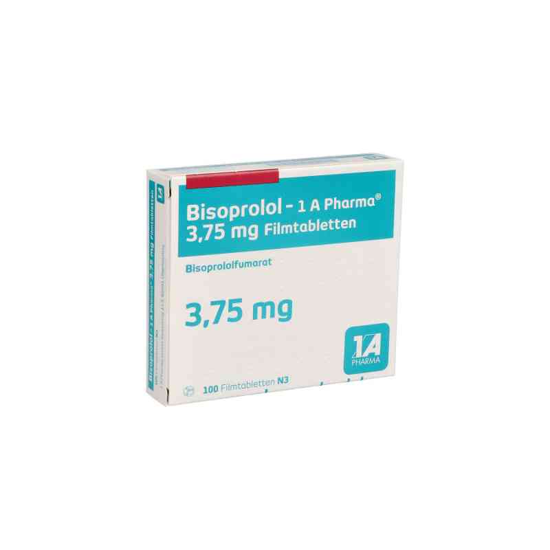 Bisoprolol-1a Pharma 3,75 mg Filmtabletten 100 stk von 1 A Pharma GmbH PZN 05391755