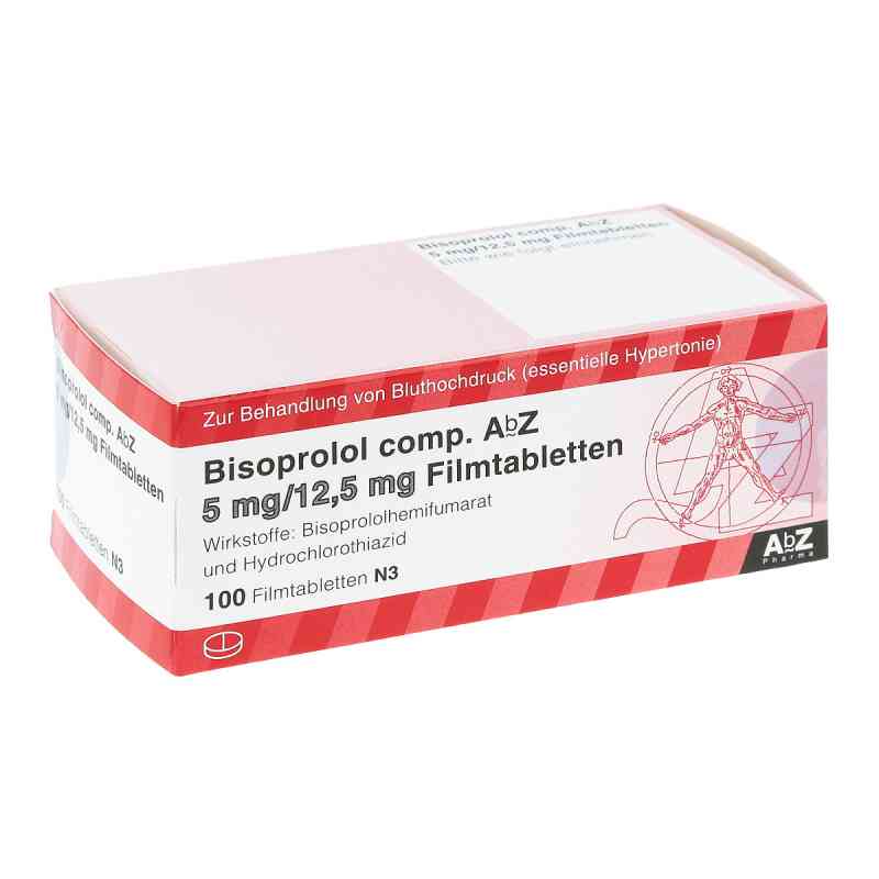 Bisoprolol compositus AbZ 5mg/12,5mg 100 stk von AbZ Pharma GmbH PZN 01015009